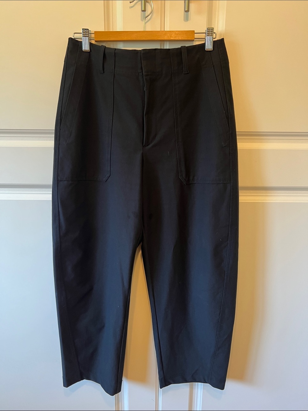 Athleta Skyline Barrel Pant, Black, Size 12